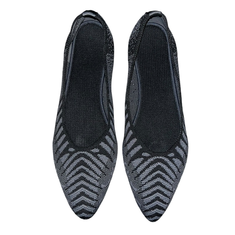 FRANK MULLY TWO TONE GRAY AND BLACK FLATS SIZE 8